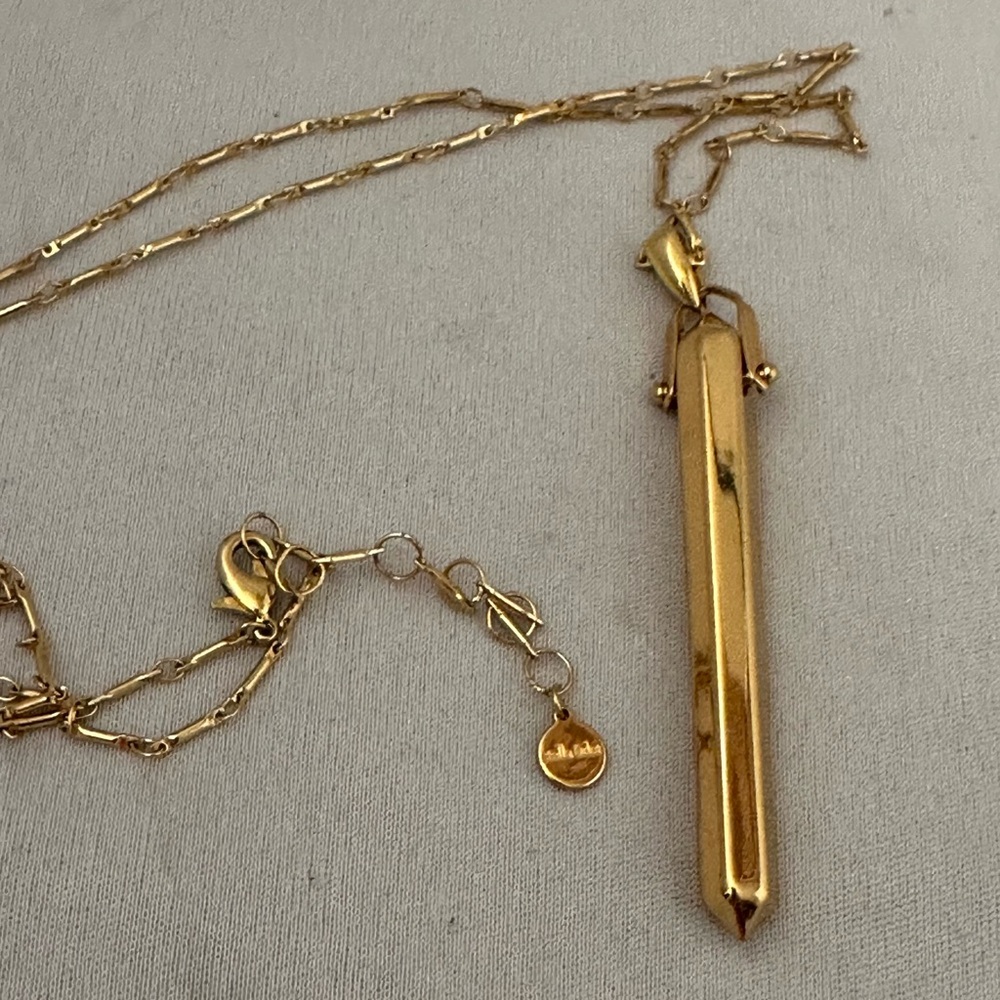 Stella & Dot Rebel pendant necklace in gold tone - Picture 3 of 5